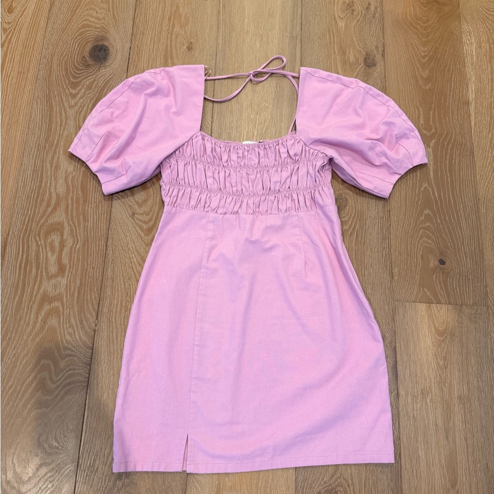 Lush Soft Pink Elastic Waist Top